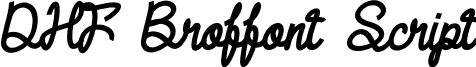 DHF Broffont Script font - DHF Broffont Script Regular Italic.ttf