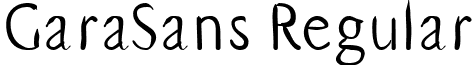 GaraSans Regular font - GARASANS.TTF