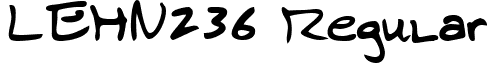 LEHN236 Regular font - LEHN236.TTF