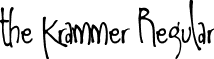 the Krammer Regular font - the Kramer.ttf