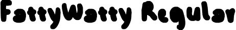 FattyWatty Regular font - FattyWatty.ttf