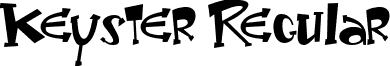 Keyster Regular font - Keyster.ttf