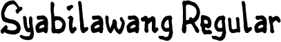Syabilawang Regular font - free_font_by_a_wanq.ttf