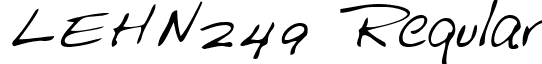 LEHN249 Regular font - LEHN249.TTF