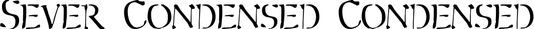 Sever Condensed Condensed font - Severv2c.ttf