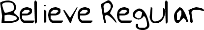 Believe Regular font - Believe_by_mindwentdark.ttf