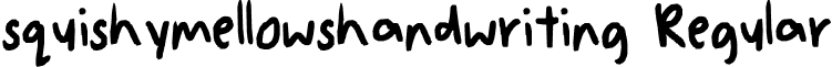 squishymellowshandwriting Regular font - My_handwriting_font__P_by_squishymellows.ttf