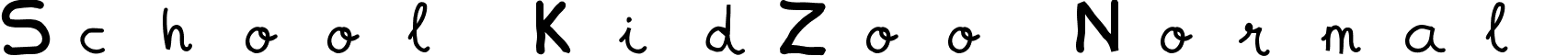 School KidZoo Normal font - KidZoo.ttf