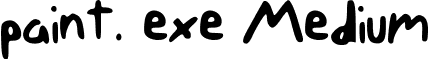 paint. exe Medium font - paint_exe_Font_by_PokeSensei.ttf