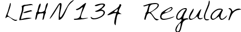 LEHN134 Regular font - LEHN134.TTF