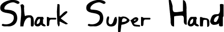 Shark Super Hand font - ssuperhand.ttf