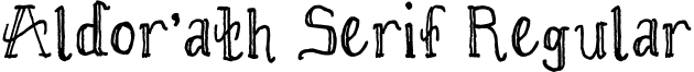 Aldor'ath Serif Regular font - Aldorath_Serif.ttf