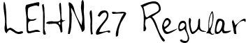 LEHN127 Regular font - LEHN127.TTF