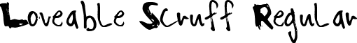 Loveable Scruff Regular font - Loveable_Scruff_by_gallow.ttf