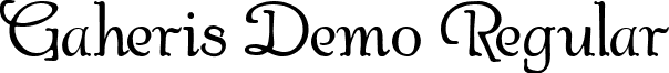 Gaheris Demo Regular font - GAHED___.TTF