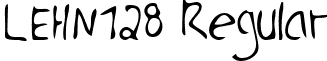 LEHN128 Regular font - LEHN128.TTF