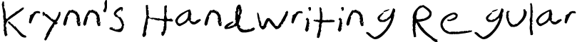 Krynn's Handwriting Regular font - krynn__s_handwriting_by_krynnstock-d34l844.ttf
