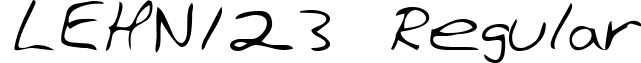 LEHN123 Regular font - LEHN123.TTF