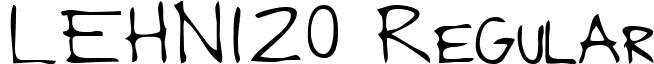 LEHN120 Regular font - LEHN120.TTF