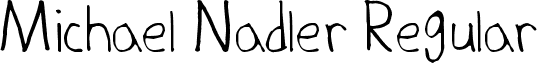 Michael Nadler Regular font - MichaelNadler.ttf