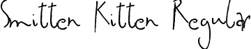 Smitten Kitten Regular font - smittenkitten.ttf