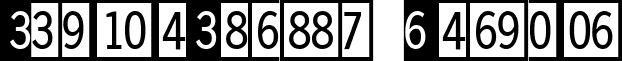 DoubleDigits Regular font - DoubleDigits-Square.ttf