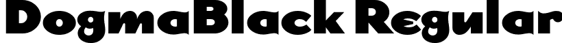 DogmaBlack Regular font - DogmaBlack Regular.ttf