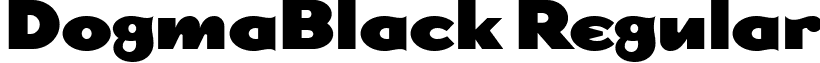 DogmaBlack Regular font - DogmaBlack.ttf