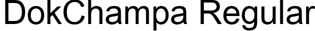 DokChampa Regular font - dokchamp.ttf