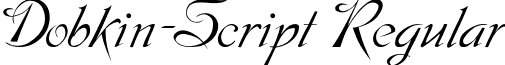 Dobkin-Script Regular font - Dobkin-Script.ttf