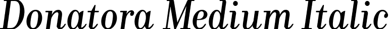 Donatora Medium Italic font - Donatora Medium Italic.ttf
