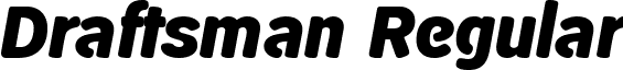 Draftsman Regular font - Draftsman-Regular.ttf