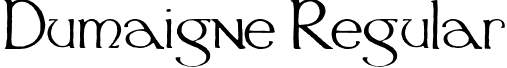 Dumaigne Regular font - Dumaigne.ttf