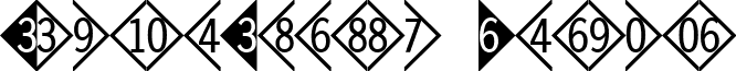 DoubleDigits Regular font - DoubleDigits-Diamond.ttf