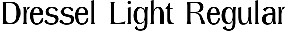 Dressel Light Regular font - Dressel Light Regular.ttf