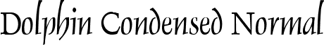 Dolphin Condensed Normal font - Dolphin Condensed Normal.ttf