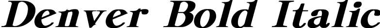 Denver Bold Italic font - Denver Bold Italic.ttf