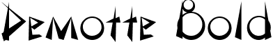 Demotte Bold font - Demotte Bold.ttf