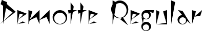 Demotte Regular font - Demotte Regular.ttf