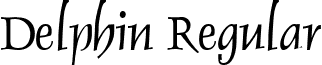 Delphin Regular font - Delphin Regular.ttf