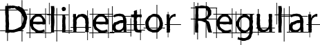 Delineator Regular font - Delineator.ttf