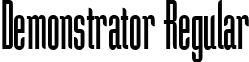 Demonstrator Regular font - Demonstrator.ttf