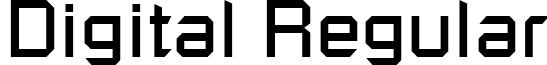 Digital Regular font - Digital.ttf