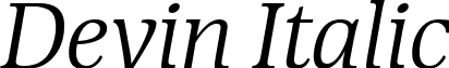 Devin Italic font - Devin Italic.ttf