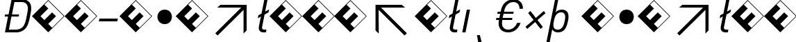 DIN-RegularItalicExp Regular font - DIN-RegularItalicExp.ttf