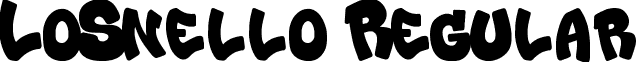 LoSnello Regular font - LoSnello.ttf