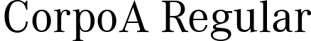 CorpoA Regular font - CorpoA.ttf