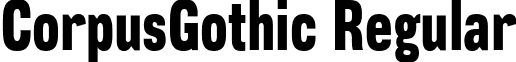 CorpusGothic Regular font - CorpusGothic-Condensed.ttf
