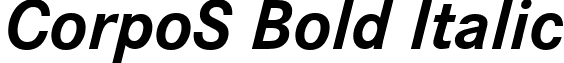 CorpoS Bold Italic font - CorpoS Bold Italic.ttf