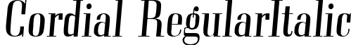 Cordial RegularItalic font - Cordial-RegularItalic.ttf